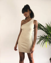 Load image into Gallery viewer, Always Classy One-Shoulder Midi Dress - Oatmeal