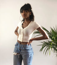 Load image into Gallery viewer, Button Me Up Midi Top - Ivory